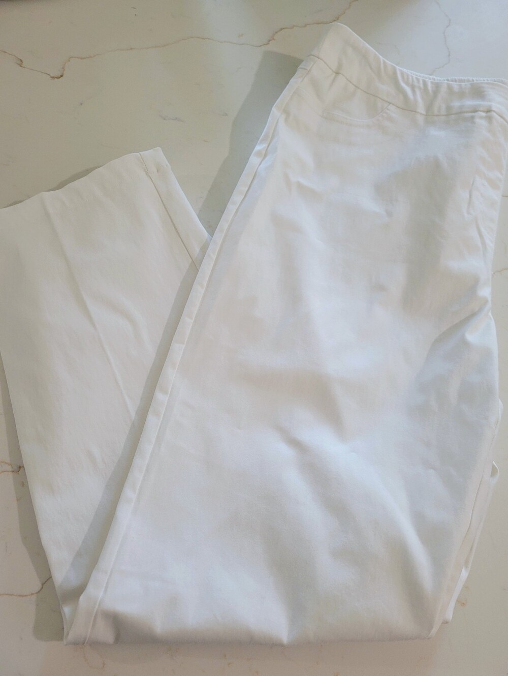 White Women's Stretch Cotton Pants